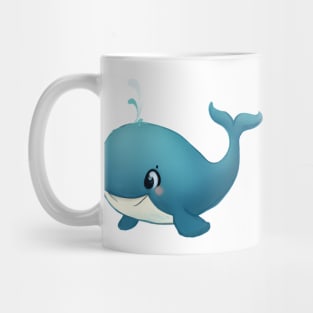 Cute Whale Drawing Mug